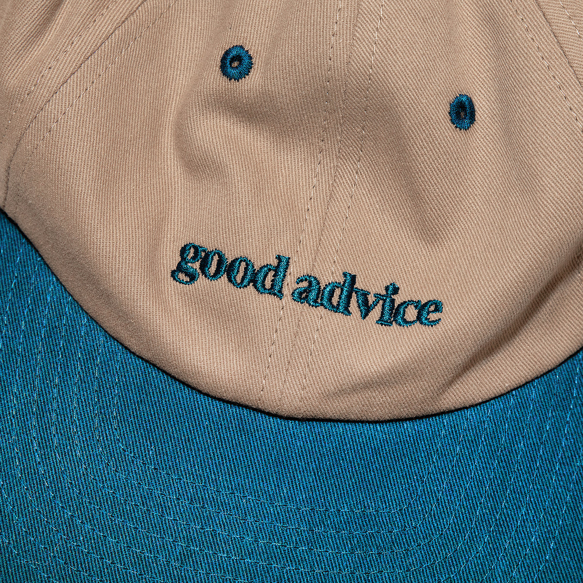Good Advice Logo Cap - Sand/Navy
