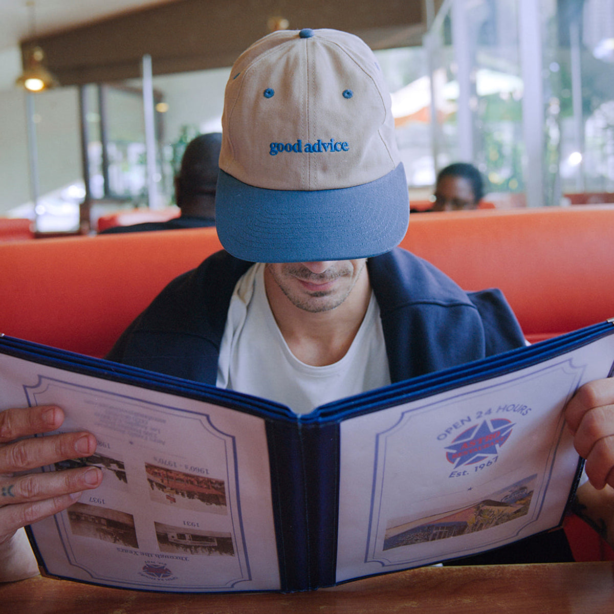 Good Advice Logo Cap - Sand/Navy