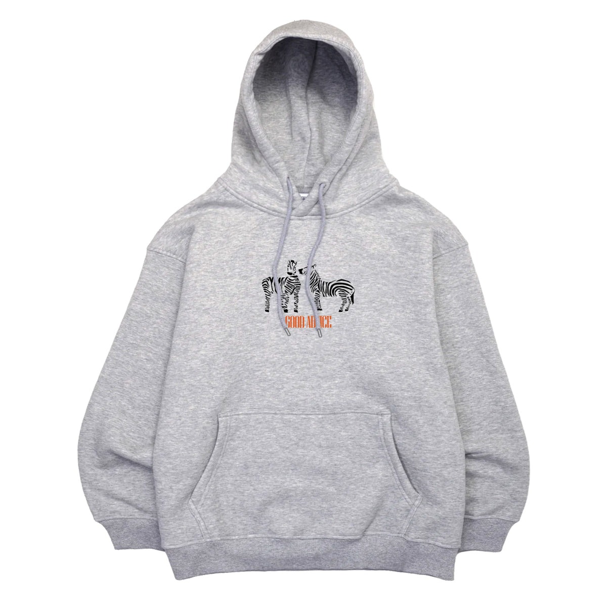 Good Advice Zebra Hoodie - Sports Grey