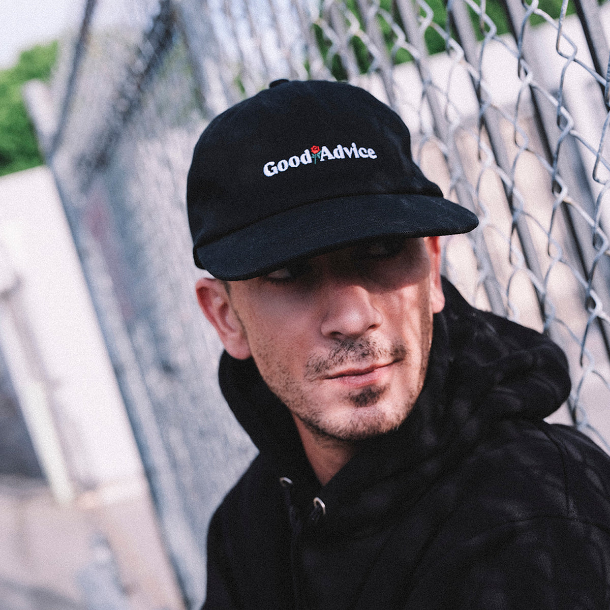 Good Advice Chat Line Cap - Black