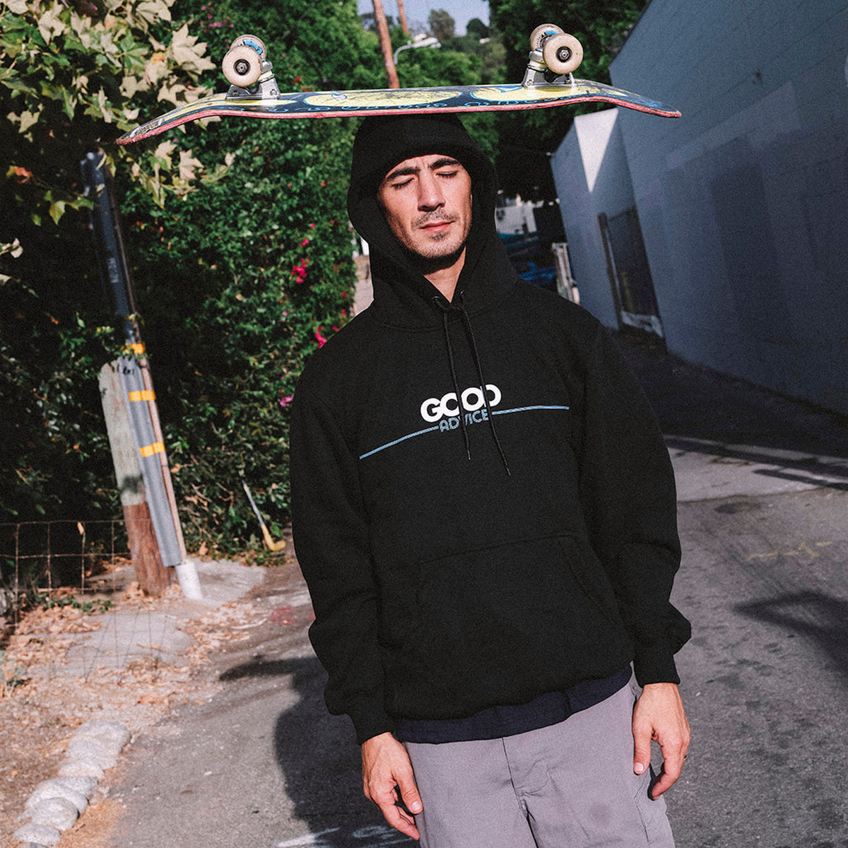 Good Advice Good Time Hoodie - Black