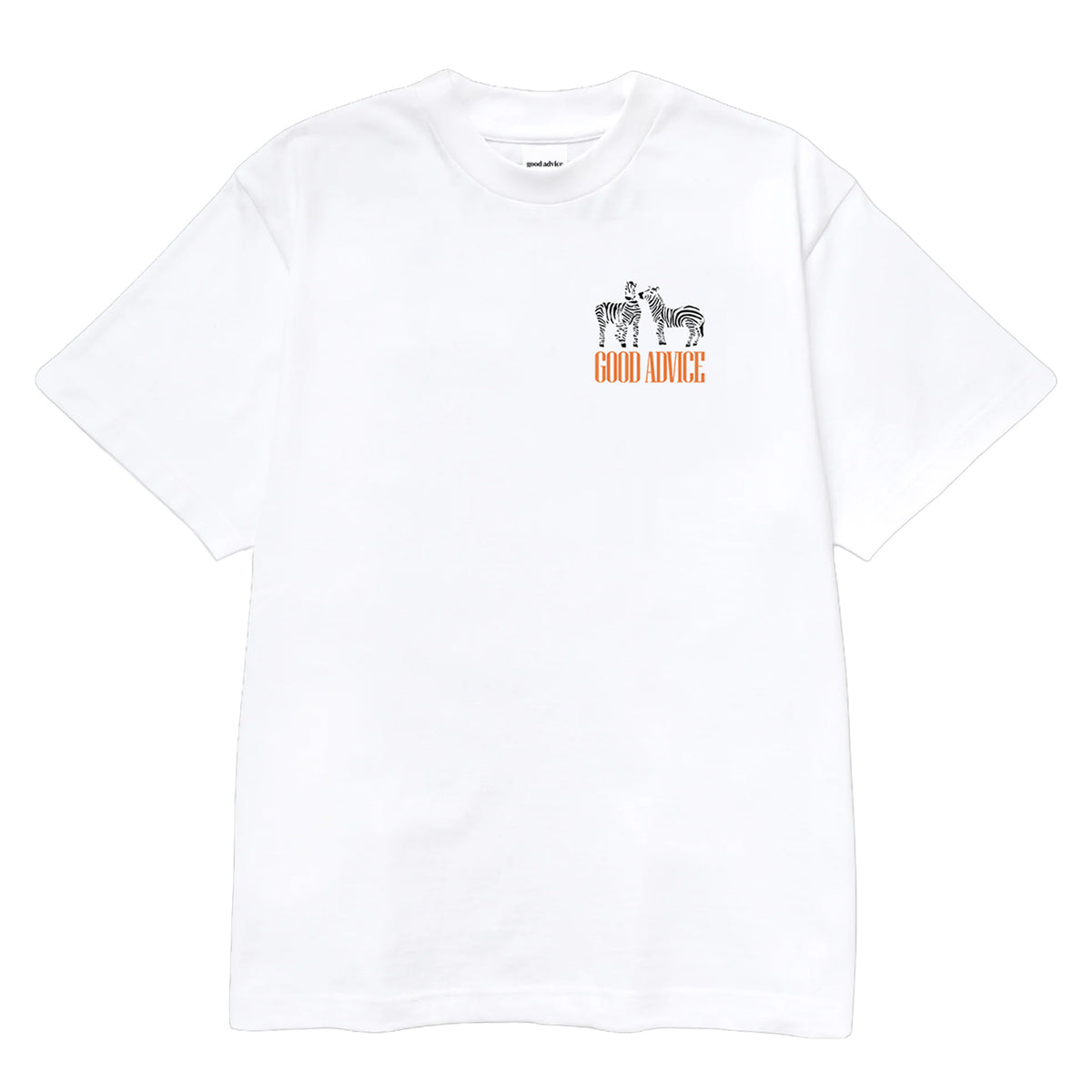 Good Advice Zebra T-Shirt - White