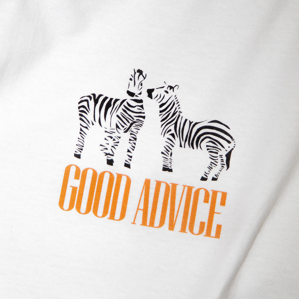 Good Advice Zebra T-Shirt - White